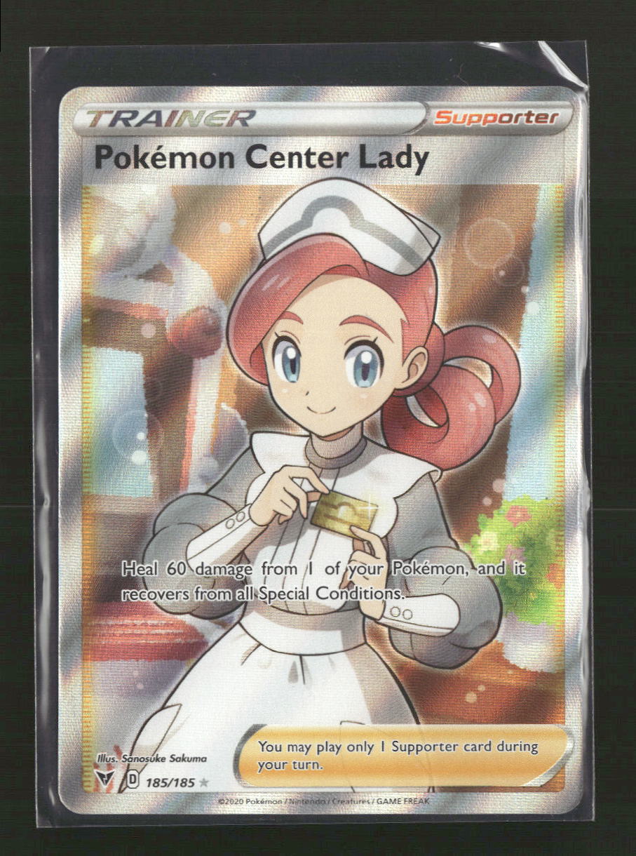 SWSH04: Vivid Voltage Pokemon Center Lady (Full Art) #185/185