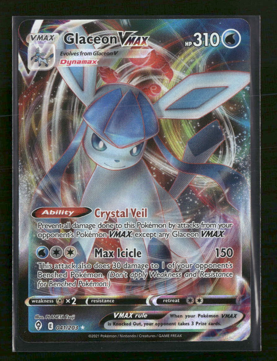 SWSH07: Evolving Skies Glaceon VMAX #041/203