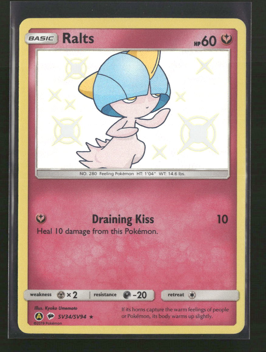 Hidden Fates: Shiny Vault Ralts #SV34/SV94