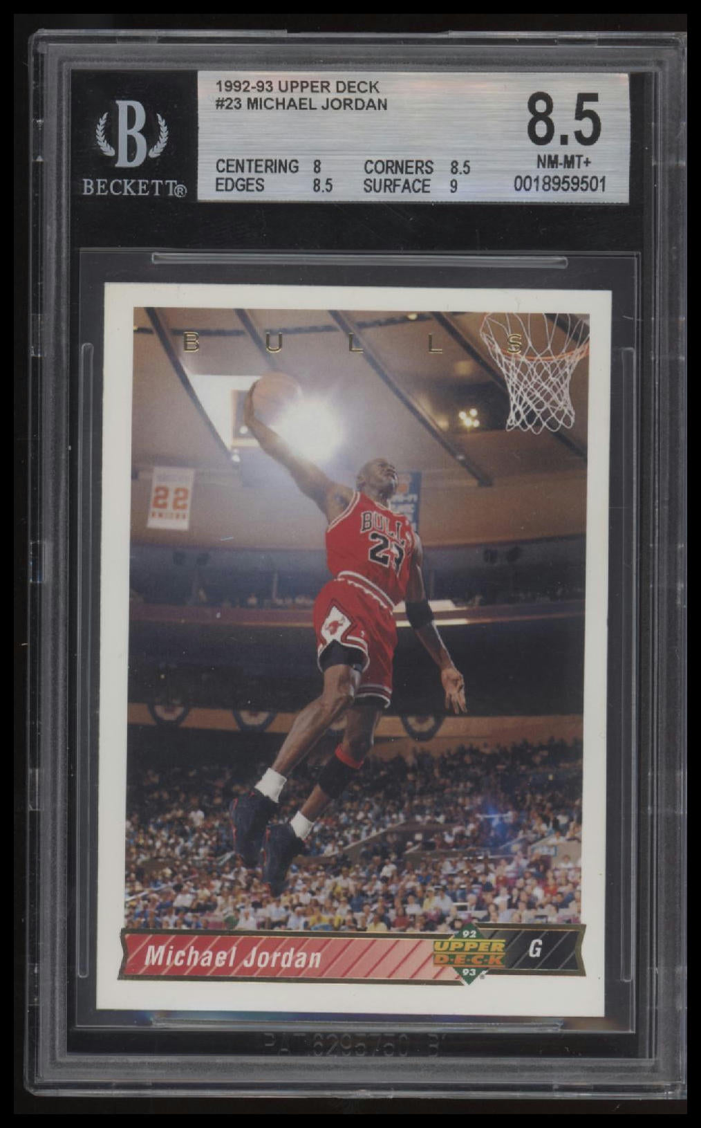 1992-93 Upper Deck Michael Jordan 8.5 BGS #23