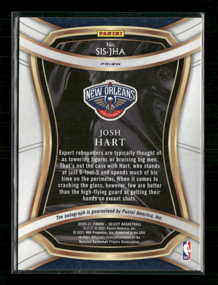 2020-21 Panini Select Signature Selections Josh Hart Silver Auto #SIS-JHA