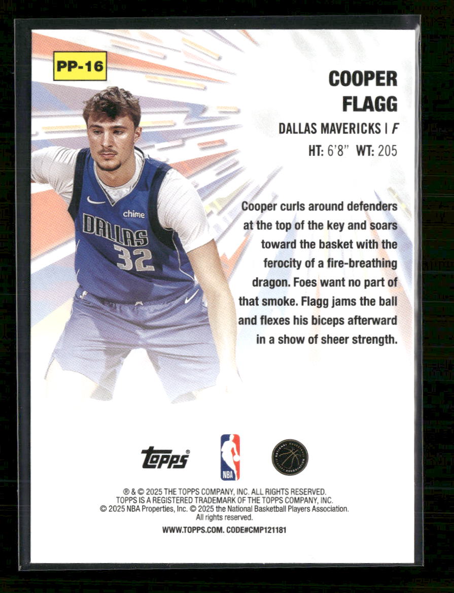 2025-26 Topps Power Players Cooper Flagg #PP-16
