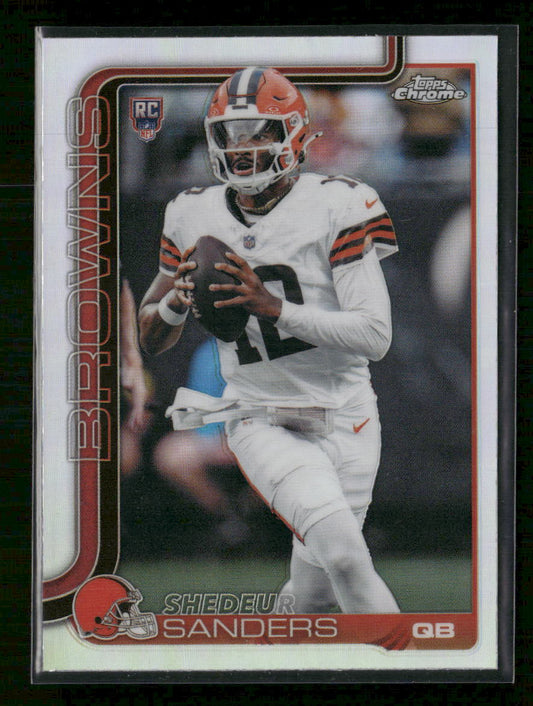 2025 Topps Chrome Refractor Shedeur Sanders Rookie #315