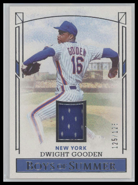 2024 Panini Boys of Summer Pastime Materials Dwight Gooden #/125 #PM-DG