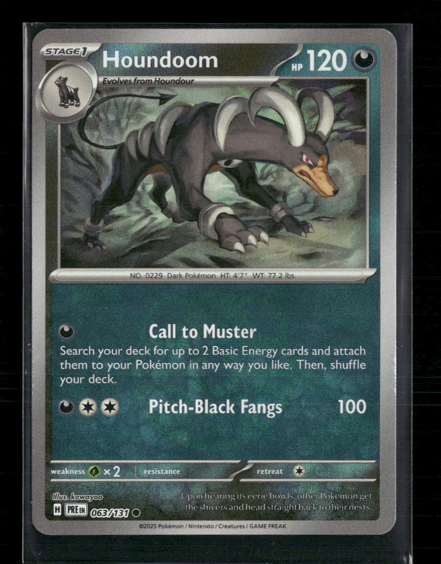SV: Prismatic Evolutions Houndoom (Master Ball Pattern) #063/131
