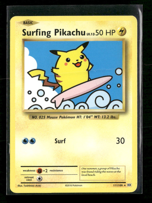 XY - Evolutions Surfing Pikachu #111/108