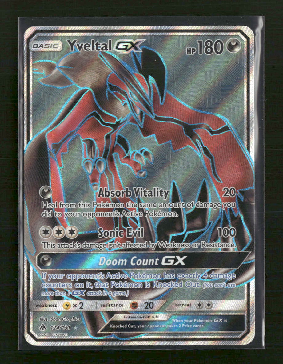 SM - Forbidden Light Yveltal GX (Full Art) #124/131