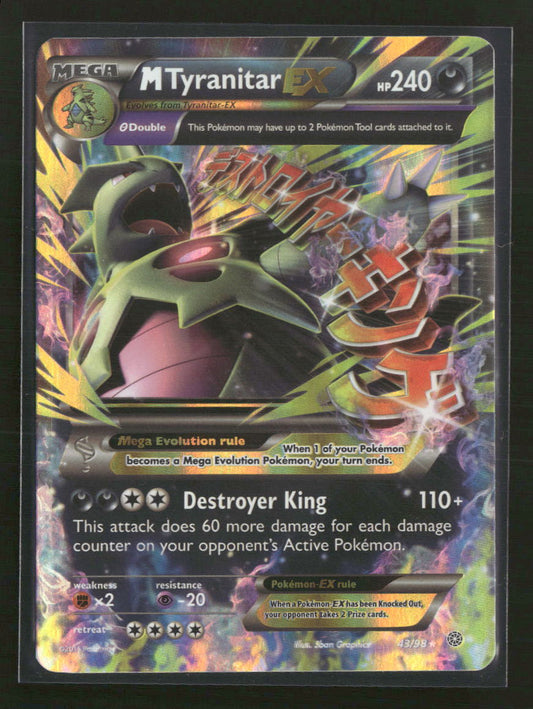 XY - Ancient Origins M Tyranitar EX #43/98