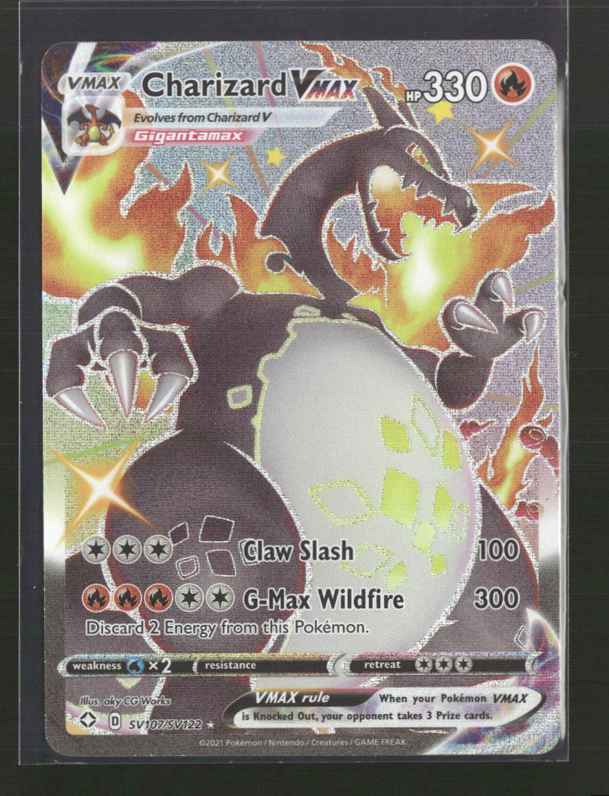 Shining Fates: Shiny Vault Charizard VMAX #SV107/SV122 Damaged