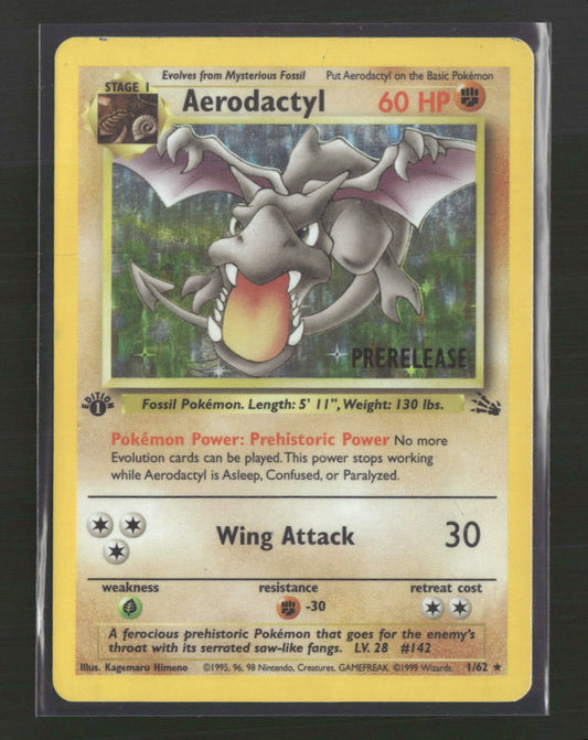 WoTC Promo Aerodactyl (Prerelease) #01/62 Damaged