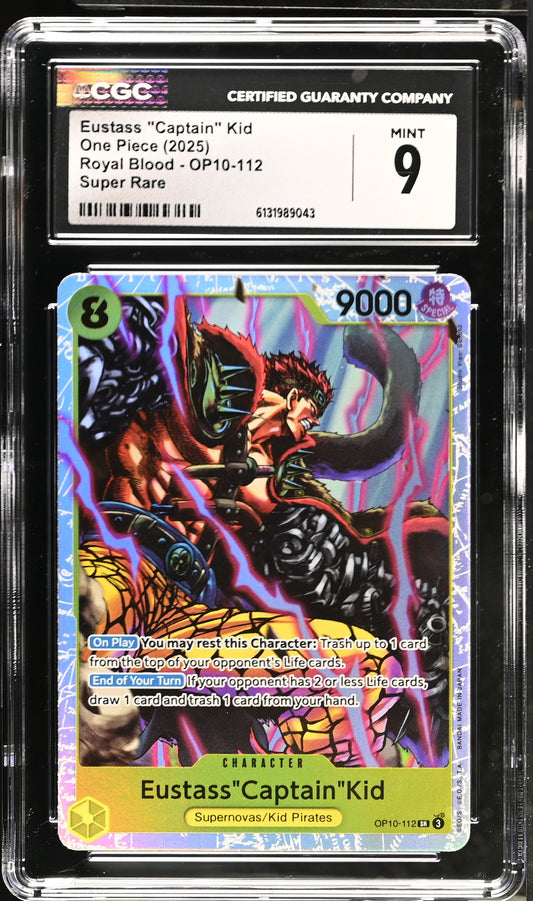 2025 Royal Blood Eustass "Captain" Kid 9 CGC #OP10-112