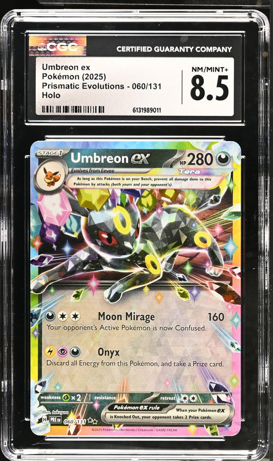 2025 Prismatic Evolutions Umbreon ex 8.5 CGC #060/131
