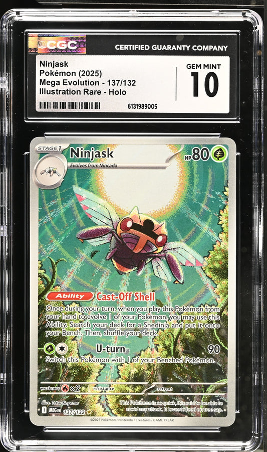 2025 Mega Evolution Ninjask 10 CGC #137/132