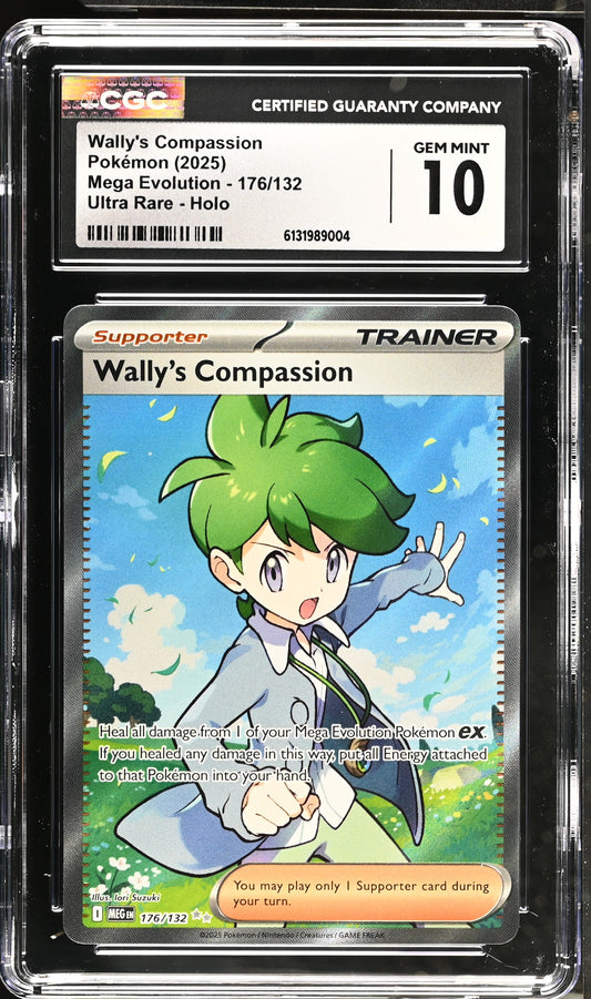 2025 Mega Evolution Wally's Compassion 10 CGC #176/132