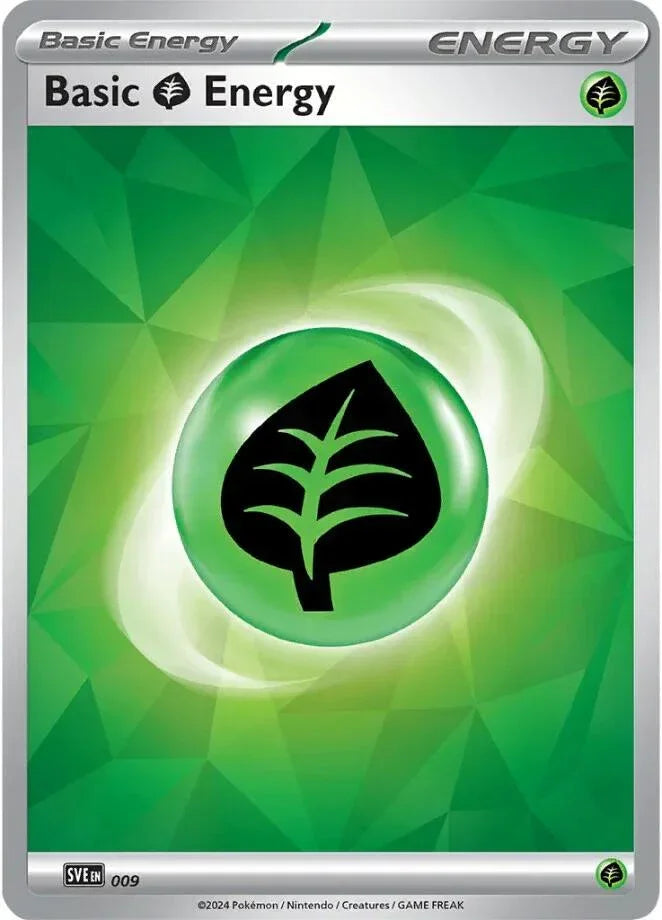 Basic Grass Energy (009)(Holo) [Scarlet & Violet: Stellar Crown]
