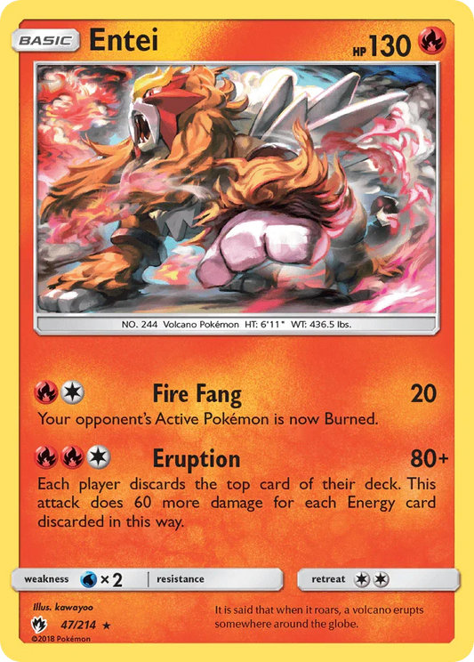 Entei (47/214) [Sun & Moon: Lost Thunder]