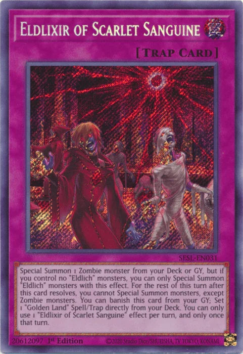 Eldlixir of Scarlet Sanguine [SESL-EN031] Secret Rare