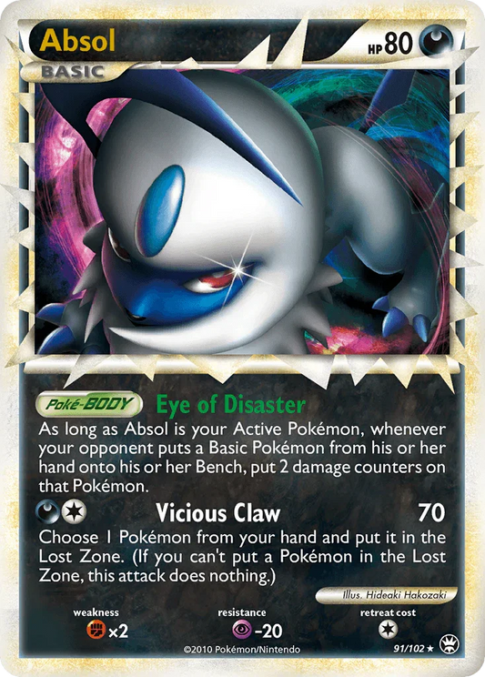 Absol (91/102) [HeartGold & SoulSilver: Triumphant]