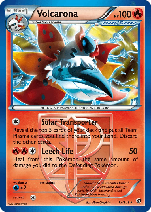 Volcarona (13/101) [Black & White: Plasma Blast]