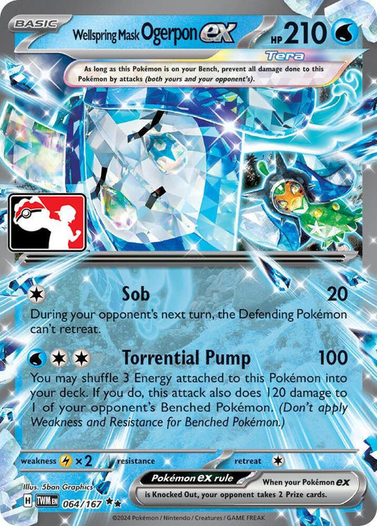 Wellspring Mask Ogerpon ex (064/167) [Prize Pack Series Six]