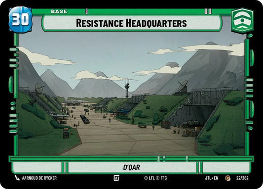 Resistance Headquarters // TIE Fighter (022/262 // T01/T04) [Jump to Lightspeed]
