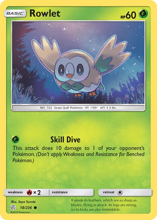 Rowlet (18/236) [Sun & Moon: Cosmic Eclipse]