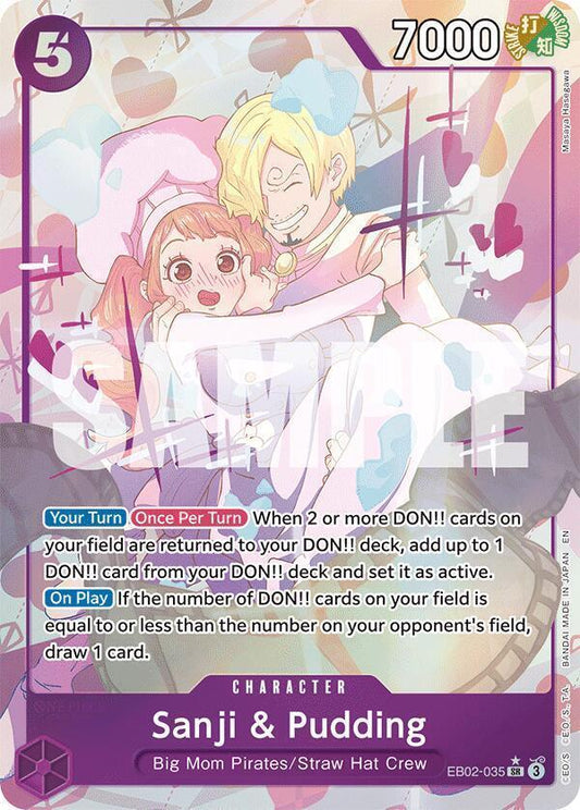 Sanji & Pudding (Alternate Art) [Extra Booster: Memorial Collection]