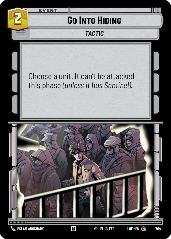 Go Into Hiding (764) (Foil) (764) [Legends of the Force]