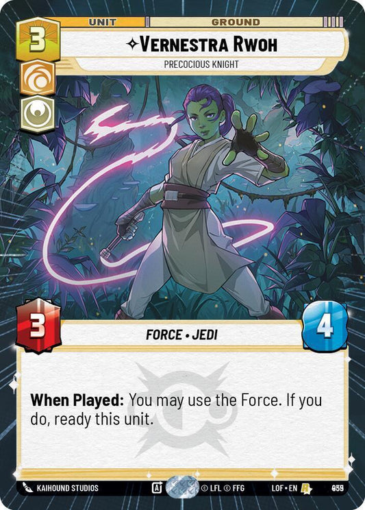 Vernestra Rwoh (935) - Precocious Knight (Hyperspace Foil) (935) [Legends of the Force]