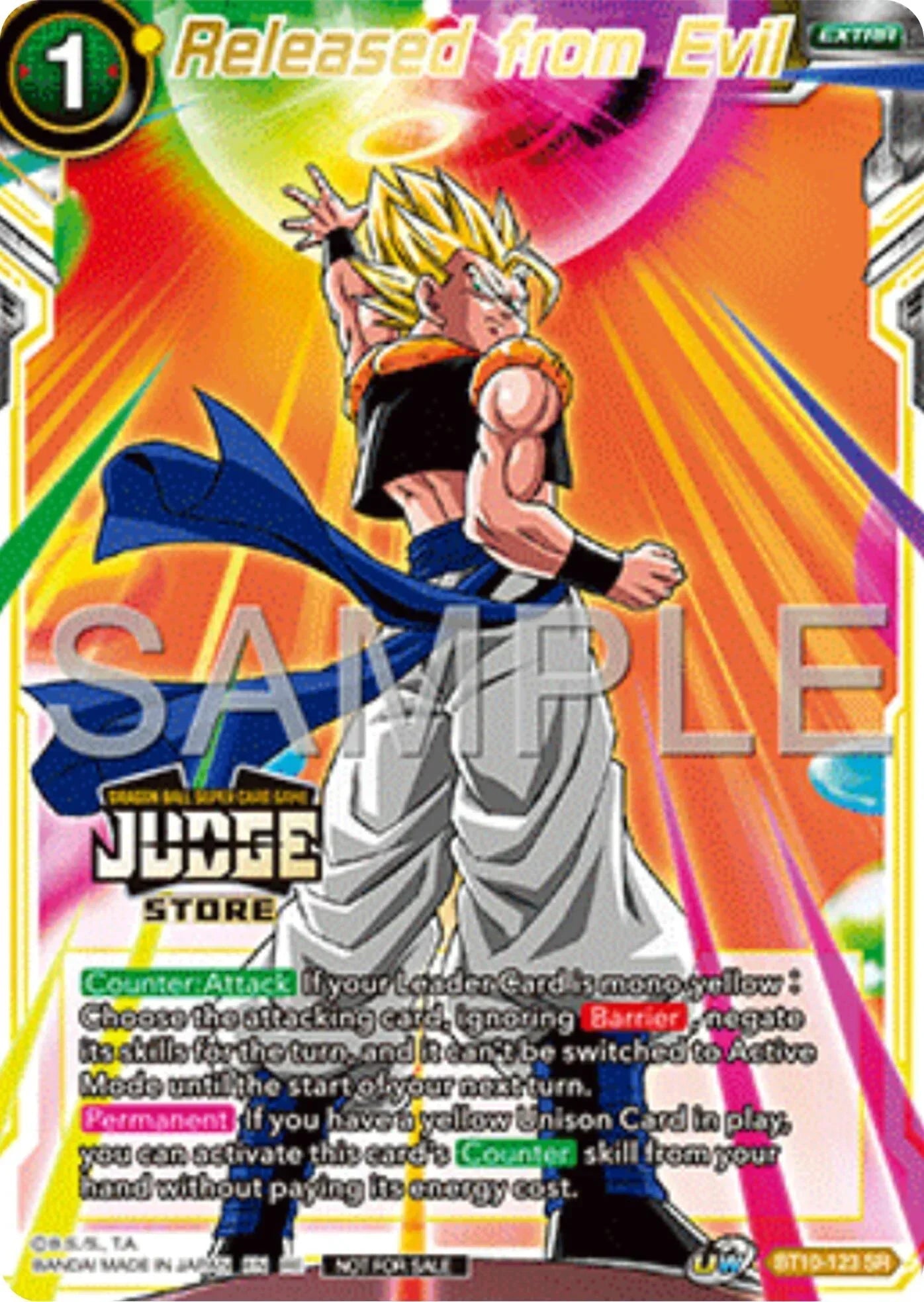 Released from Evil (Judge Pack Vol.17) (Store) (BT10-123) [Tournament Promotion Cards]