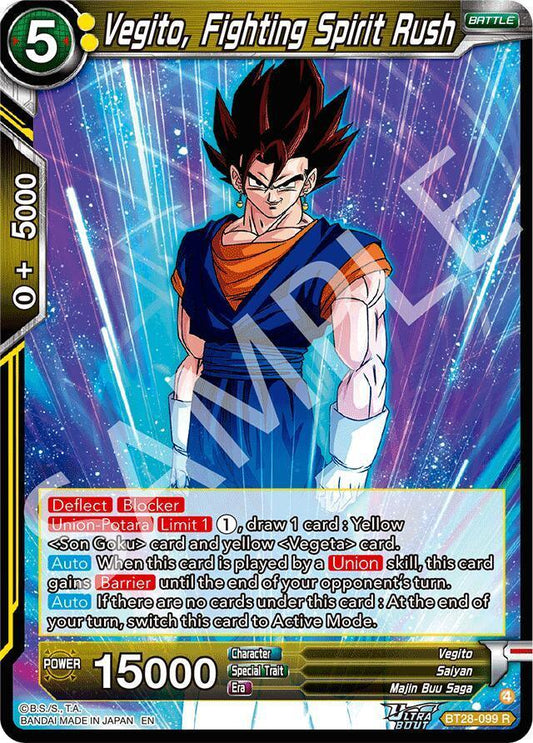 Vegito, Fighting Spirit Rush (BT28-099) [Prismatic Clash]