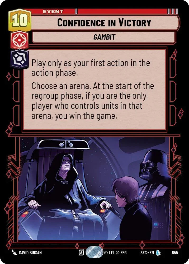 Confidence in Victory (655) (Foil) (655) [Secrets of Power]