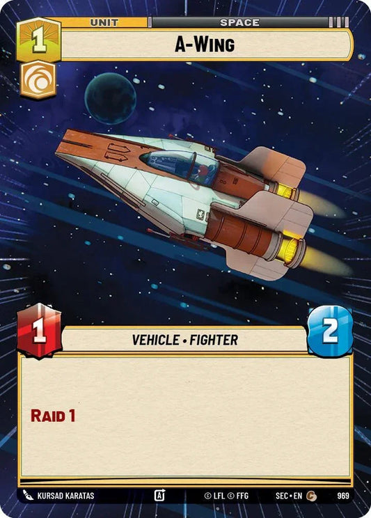 A-Wing - Wing (969) (Hyperspace Foil) (969) (969) [Secrets of Power]