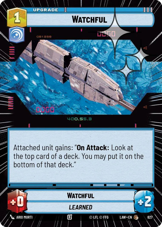 Watchful (389) (Hyperspace Foil) (389) [A Lawless Time]