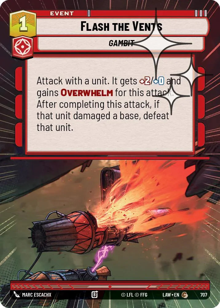 Flash the Vents (469) (Hyperspace Foil) (469) [A Lawless Time]