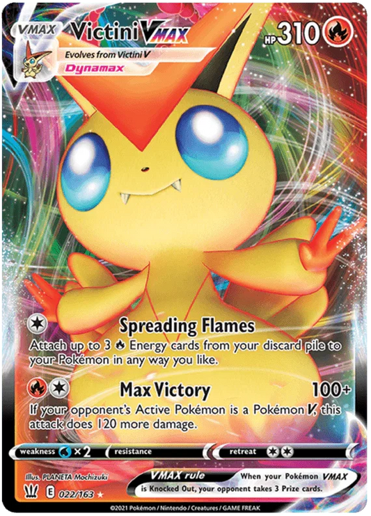 Victini VMAX (022/163) [Sword & Shield: Battle Styles]