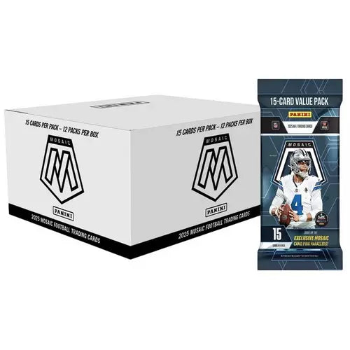 2025 Panini Mosaic NFL Trading Card Value Pack Box