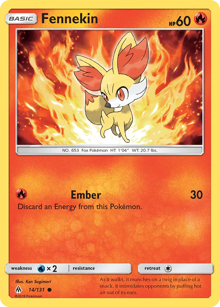 Fennekin (14/131) [Sun & Moon: Forbidden Light]