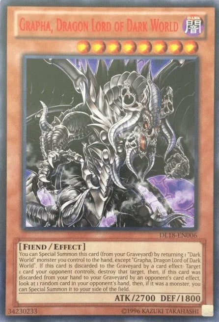 Grapha, Dragon Lord of Dark World (Red) [DL18-EN006] Rare