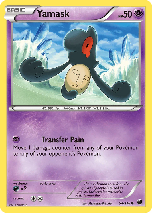 Yamask (54/116) [Black & White: Plasma Freeze]