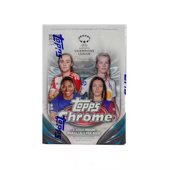 2023/24 Topps Chrome UEFA Women's Champions League Soccer Blaster Box