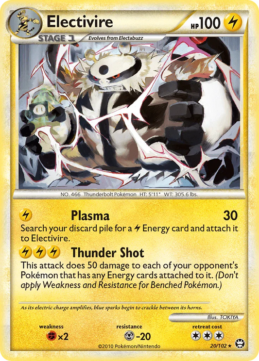 Electivire (20/102) [HeartGold & SoulSilver: Triumphant]