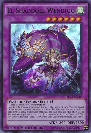 El Shaddoll Wendigo [SECE-ENS10] Super Rare