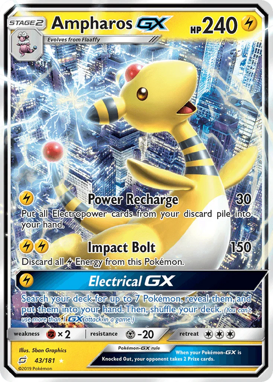 Ampharos GX (43/181) [Sun & Moon: Team Up]