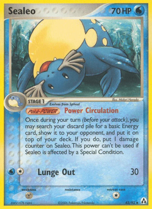 Sealeo (43/92) [EX: Legend Maker]