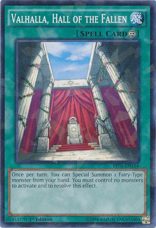 Valhalla, Hall of the Fallen [BP03-EN154] Shatterfoil Rare