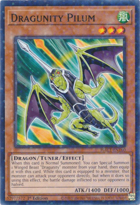 Dragunity Pilum (Duel Terminal) [HAC1-EN160] Common