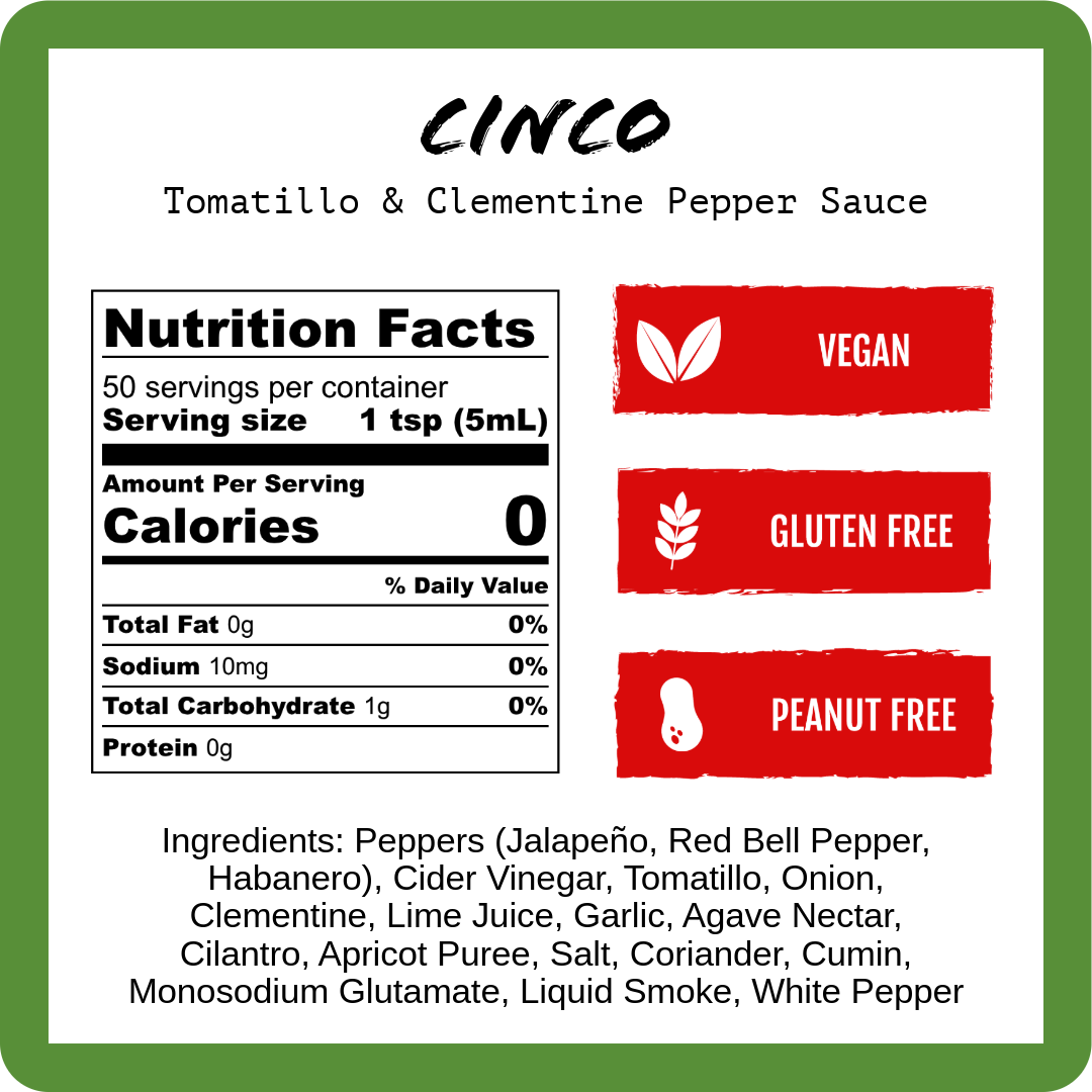 Cinco - Tomatillo & Clementine (9oz)