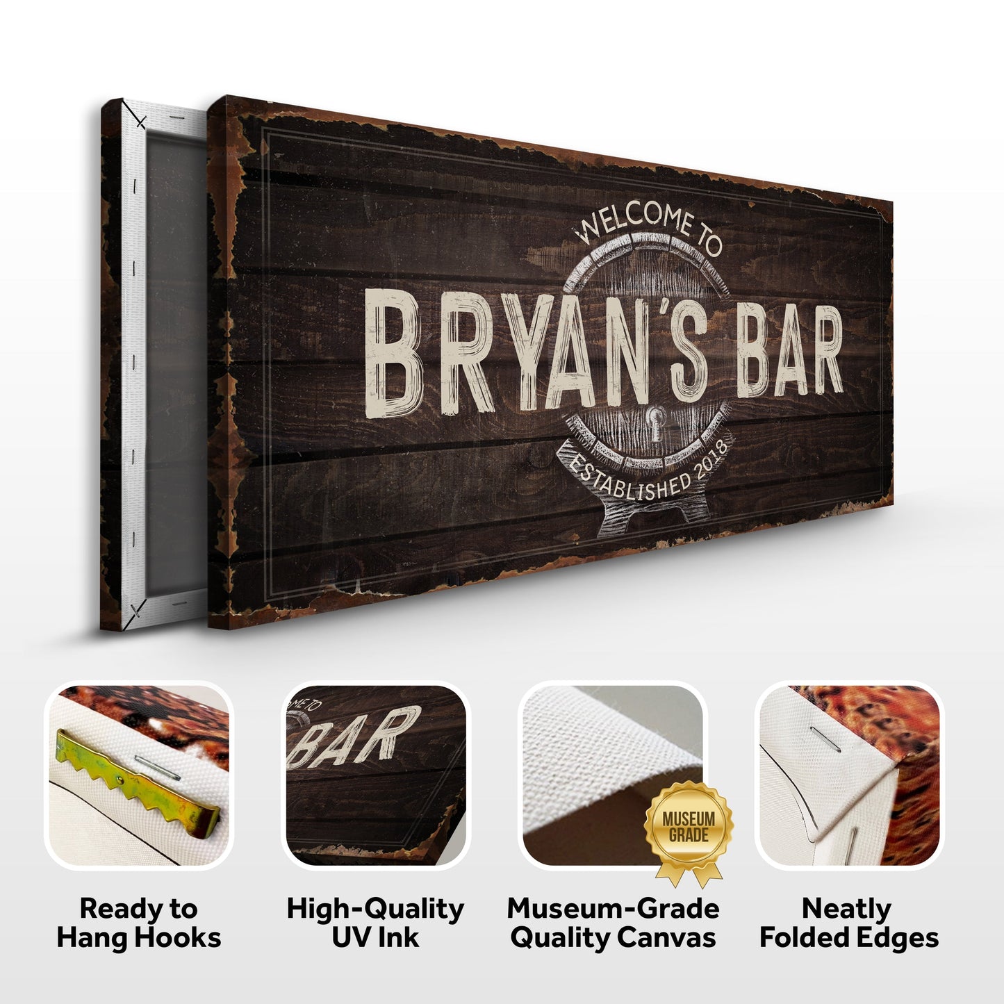 Beer Barrel Bar Sign