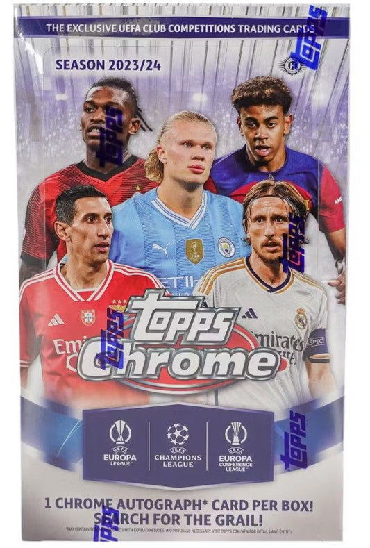 2023/24 Topps Chrome UEFA Club Competitions Soccer Hobby Box